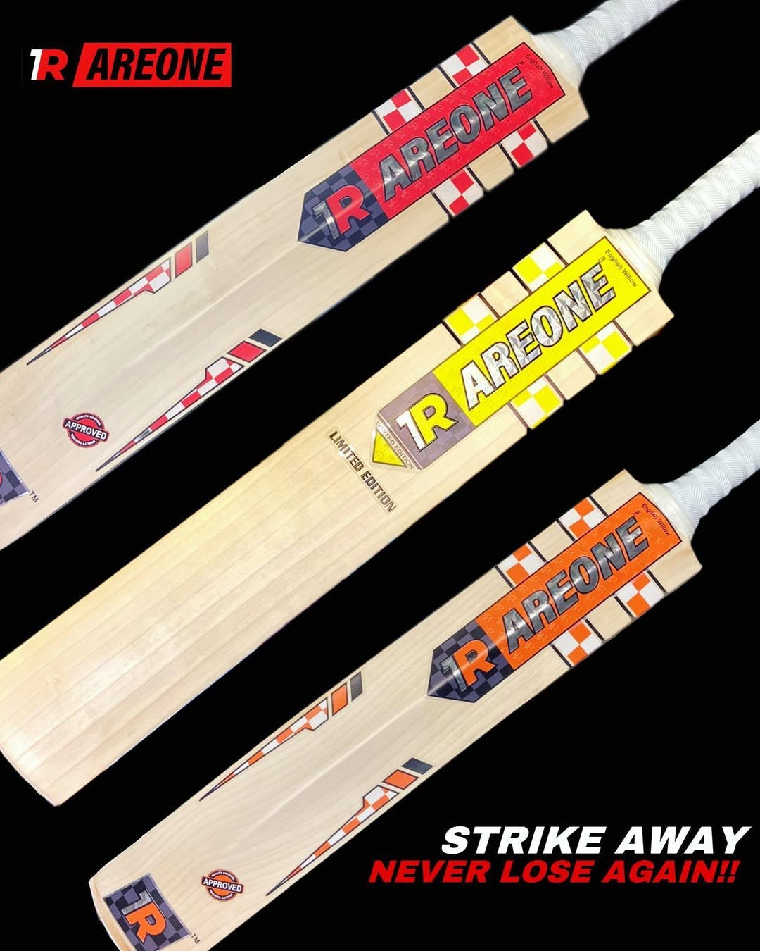 ENGLISH AND KASHMIR WILLOW BATS MADE WITH THE FINEST HAND SELECTED WOOD 